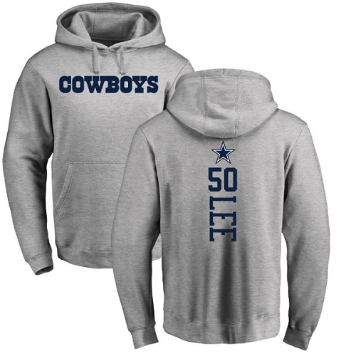 Men Dallas Cowboys Ash Sean Lee Backer 50 Pullover NFL Hoodie Sweatshirts